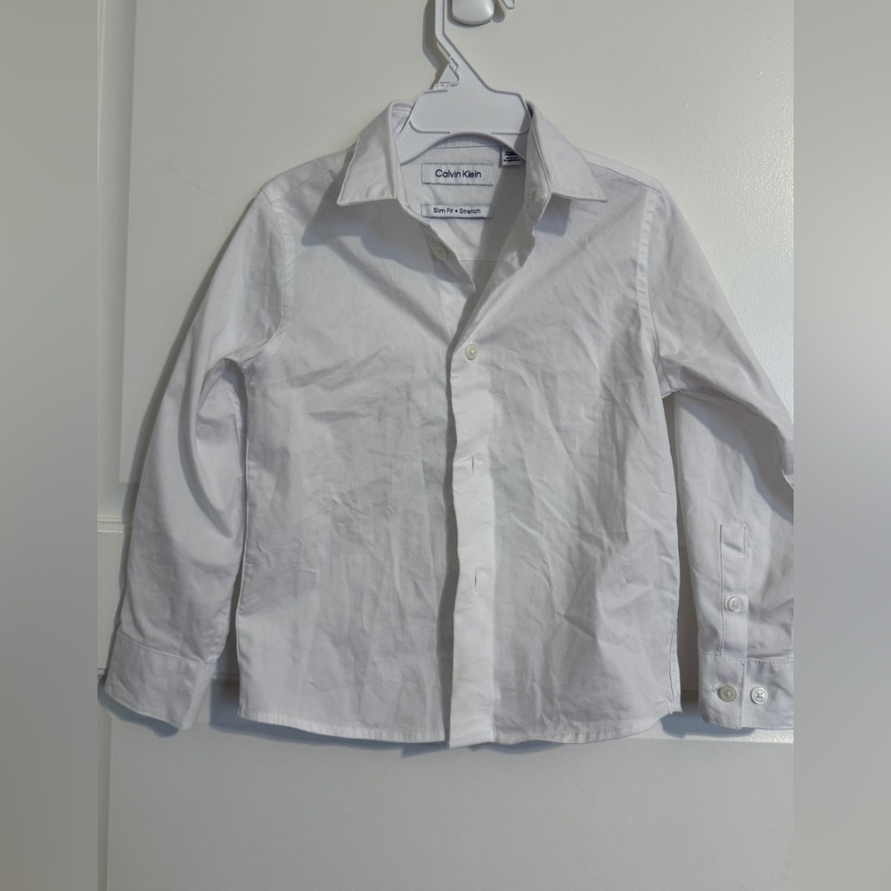 Calvin Klein Cream Slim Fit Shirt